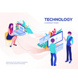 landing page template vector image