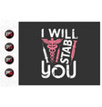 nurse typographic lettering quotes design vector image