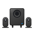 sound system icon vector image vector image