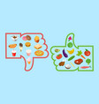 3d isometric flat conceptual vector image vector image