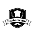 Restaurant logo design Royalty Free Vector Image