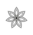 flower icon summer motif vector image