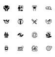 medical and health care icons set flat design vector image