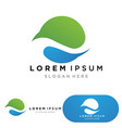 river logo icon design template vector image vector image