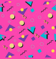 90s and 80s style seamless pink pattern vector image vector image