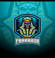 pharaoh esport mascot logo design vector image vector image