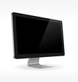 black lcd screen sideview vector image vector image
