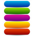 long colorful and rounded buttons vector image