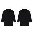 oversized shirt with long sleeves and buttons vector image