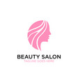 beauty salon logo design inspiration vector image