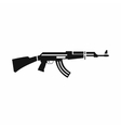 military rifle icon simple style vector image