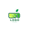 number 577 numeral digit logo icon design vector image