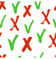 check mark seamless pattern vector image
