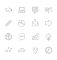education icon graduation cap pencil and book vector image
