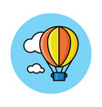 hot air baloon on sky vector image