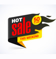 hot sale banner design template this weekend vector image