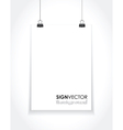 paper sign vector image