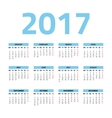 calendar for 2017 year vector image