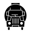 concrete truck solid icon mixer vector image