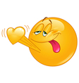 emoticon in love vector image