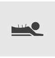 acupuncture massage icon vector image