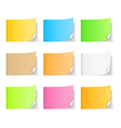 colored sticky notes vector image