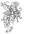 fantasy doodle vector image