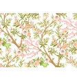 floral seamless pattern in chinoiserie style vector image