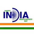 indian independence day greeting card poster flyer vector image
