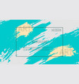 grunge paint brush background watercolor vector image