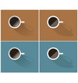 set simple coffee icons vector image vector image