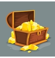 vintage wooden chest vector image