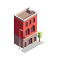 street town building composition vector image