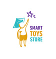 toy store logo template vector image