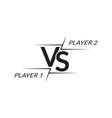 vs logo versus icon for game sport team boxing vector image