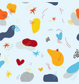 color seamless pattern in memphis style vector image