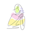 single continuous line drawing of minimalistic vector image vector image