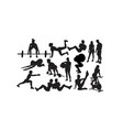 gym fitness sport activity vector image vector image