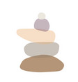 balance stones for spa zen concept vector image