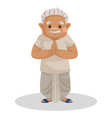 farmer cartoon character vector image