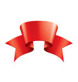 red sticker on white background vector image vector image
