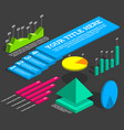 infographics elements vector image