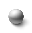 realistic grey sphere vector image