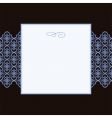 square pattern and frame vector image vector image