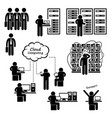 it engineer technician admin computer network vector image vector image