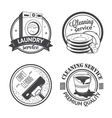 set of vintage logos labels and badges cleaning vector image vector image