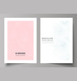 layout a4 format modern cover vector image