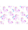 seamless pattern with unicorn vector image vector image