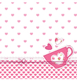 baby shower with cup vector image vector image