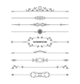 frame and dividers set isolated on white vector image vector image